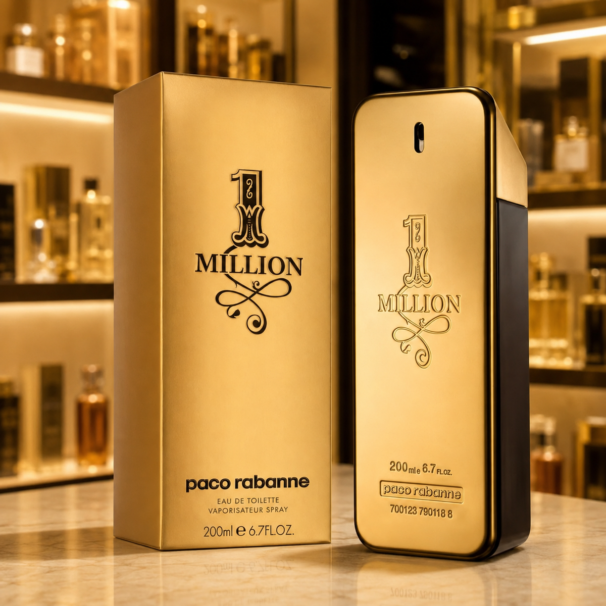 1 Million by Paco Rabanne Eau de Toilette (EDT) 6.7 oz / 200 mL for Men