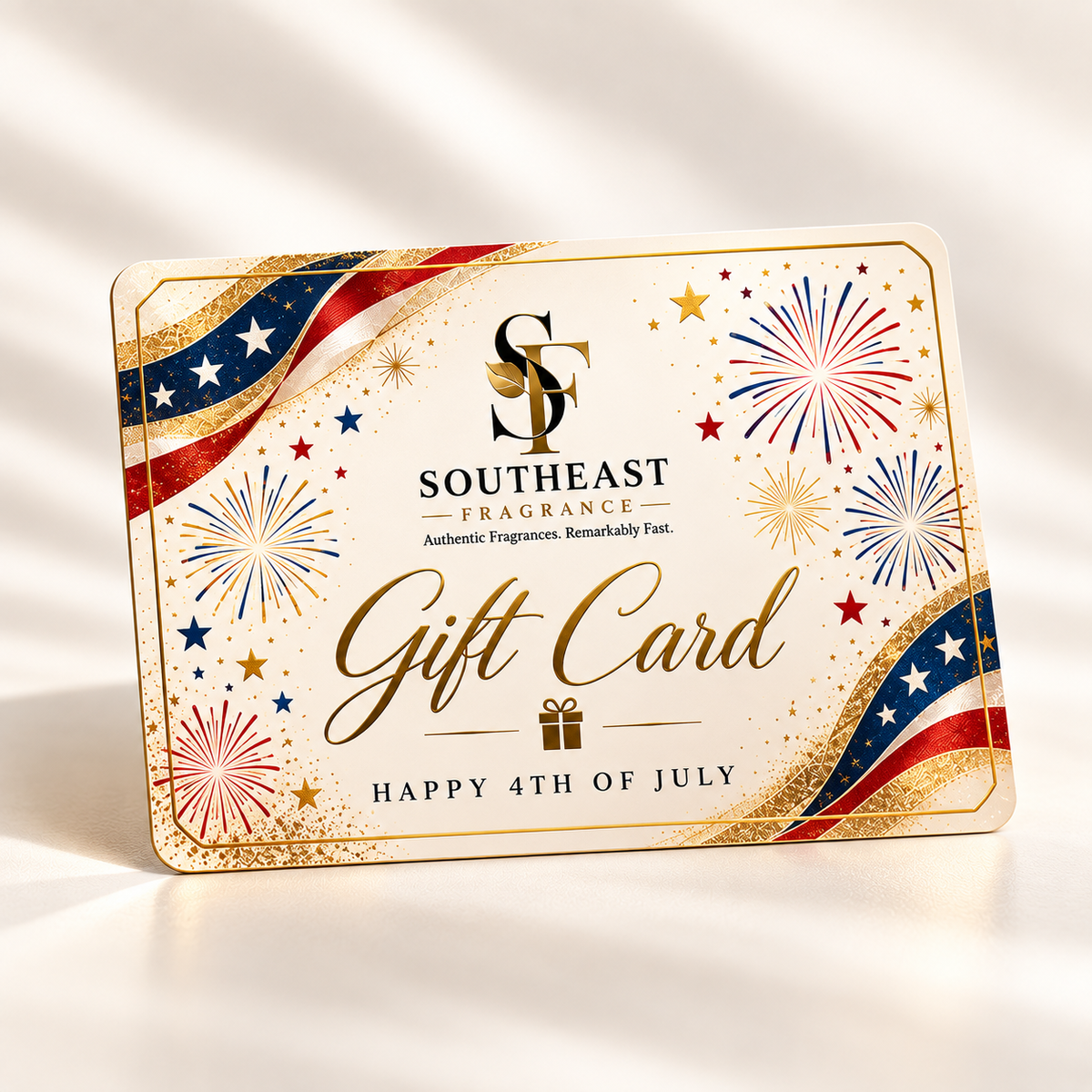 Southeast Fragrance 4th of July Gift Card digital gift card design