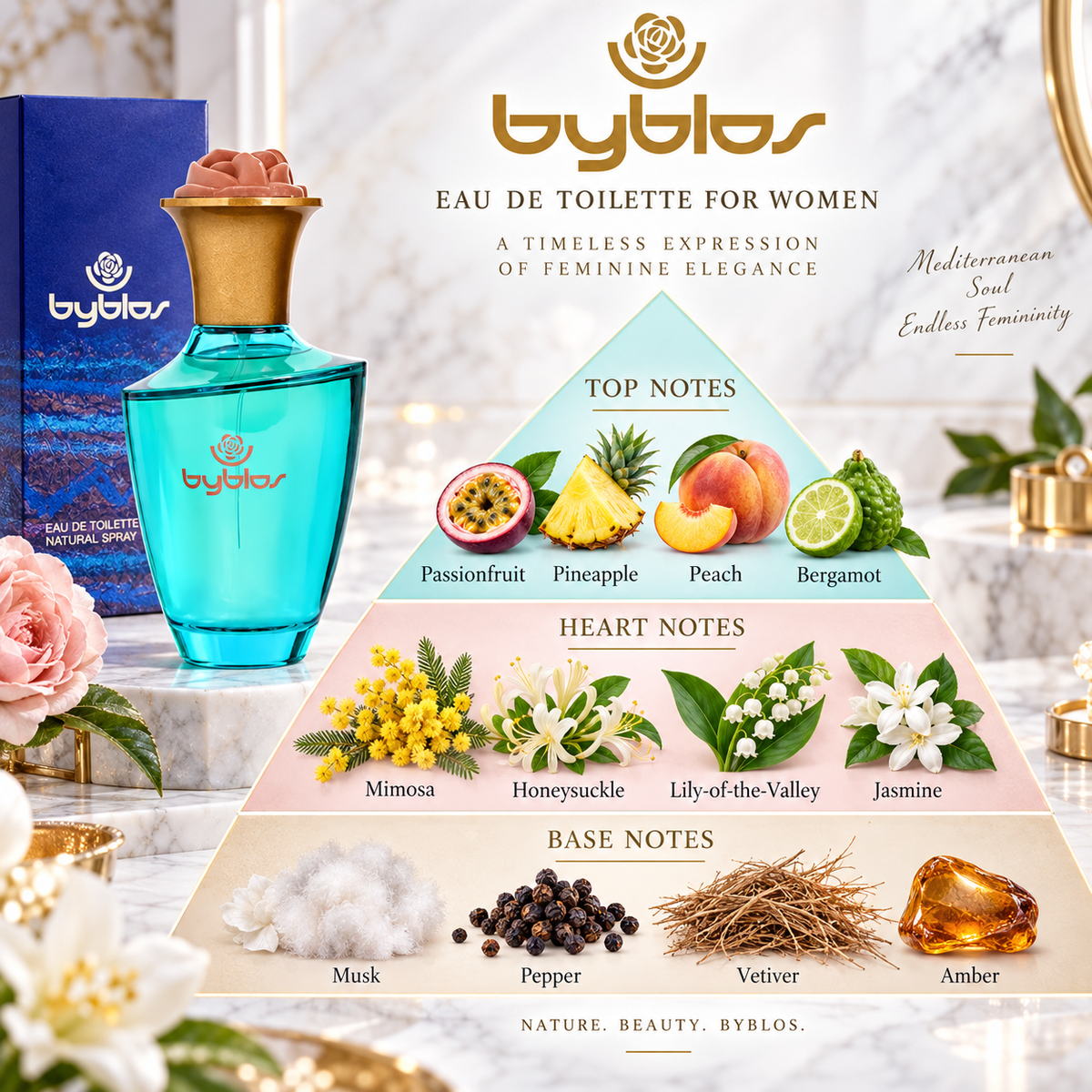Byblos Eau de Toilette 3.4 oz / 100 mL for Women