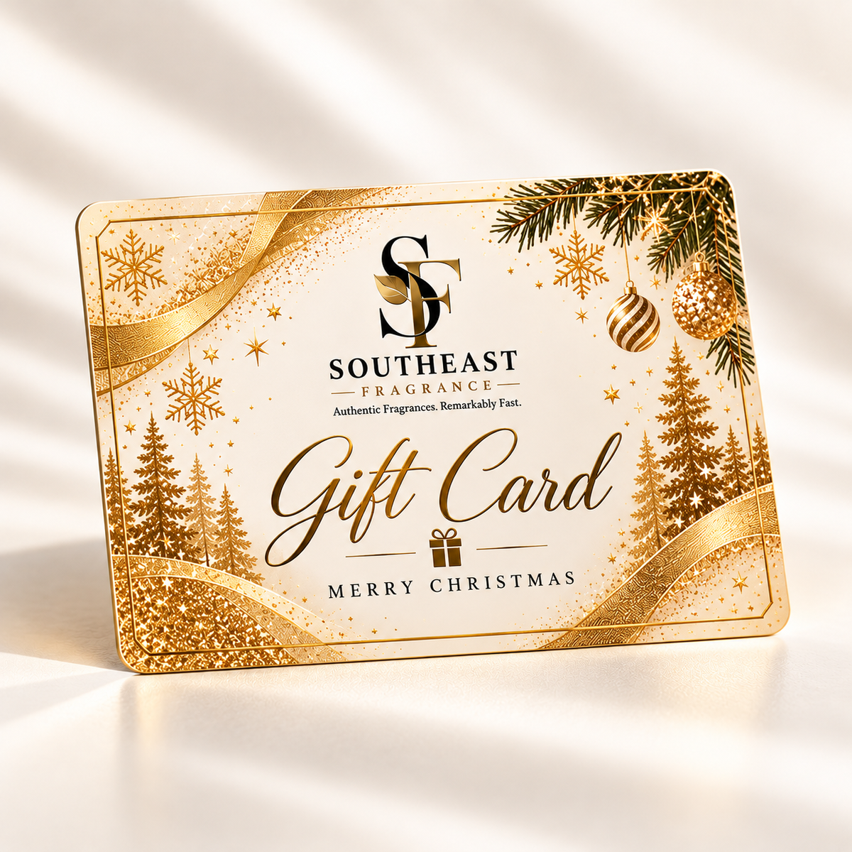 Southeast Fragrance Christmas Gift Card digital gift card design