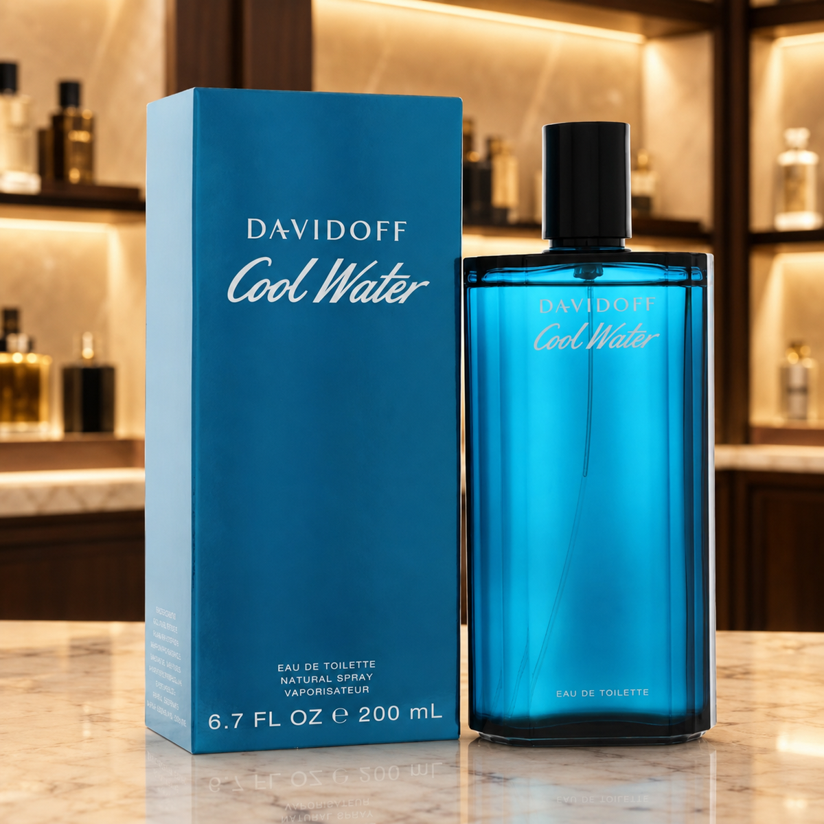 Davidoff Cool Water Eau de Toilette Spray 6.7 oz / 200 mL for Men