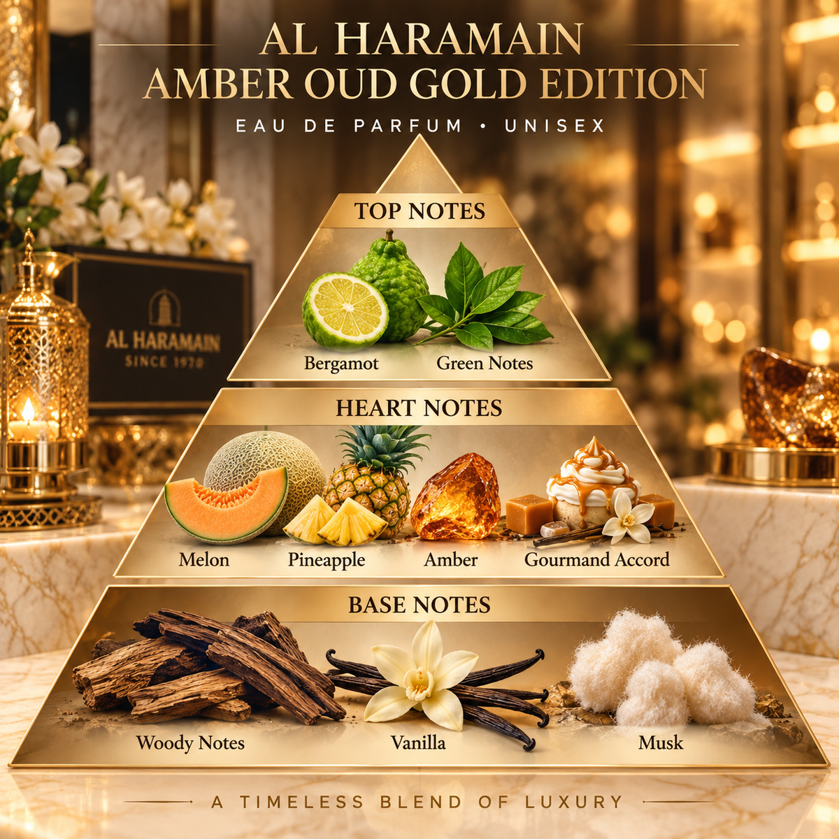 Amber Oud Gold Edition by Al Haramain Eau de Parfum (EDP) 2.54 oz / 75 mL Unisex