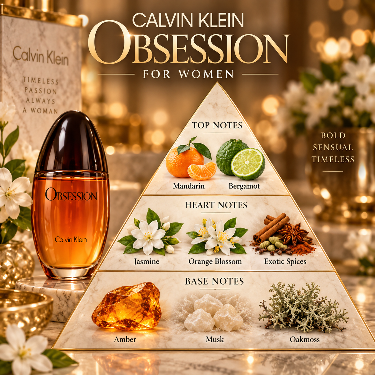 Calvin Klein Obsession 4-Piece Gift Set Eau de Parfum for Women