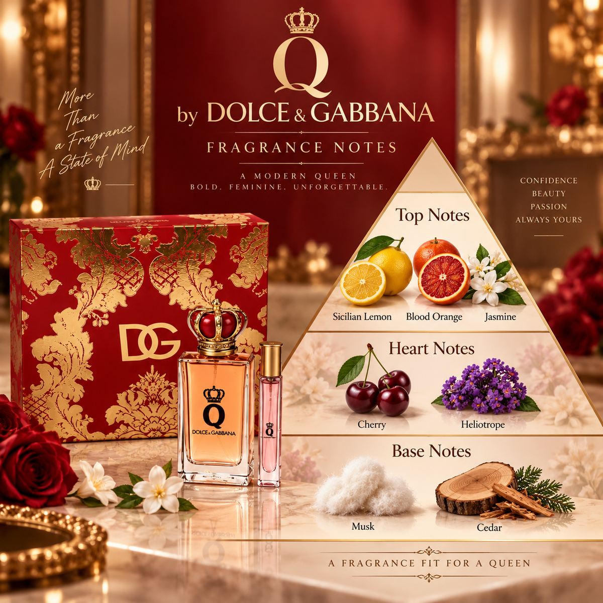 Q by Dolce & Gabbana 2-Piece Eau de Parfum Gift Set 100 mL + 10 mL for Women