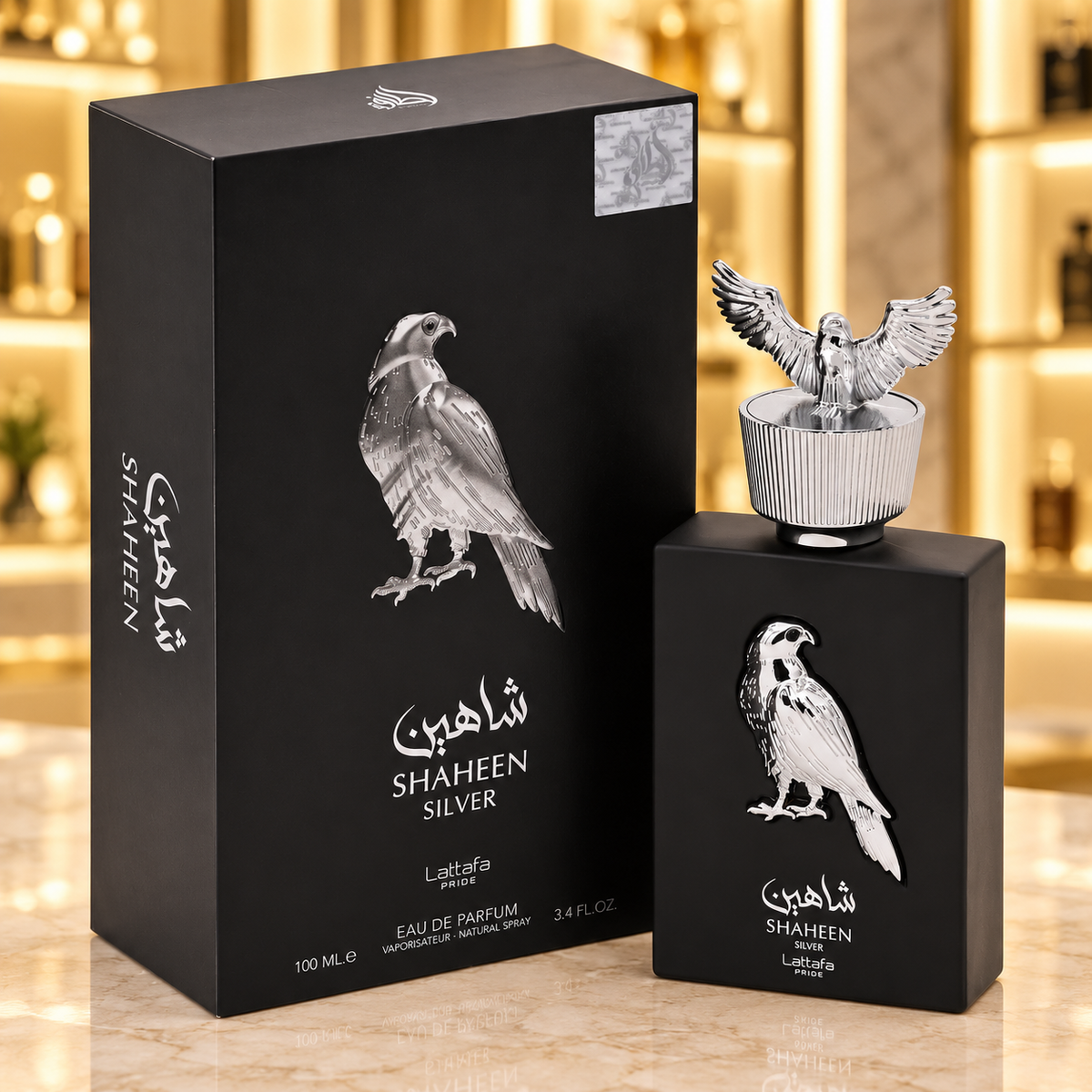 Shaheen Silver by Lattafa Pride Eau de Parfum 3.4 oz / 100 mL Unisex