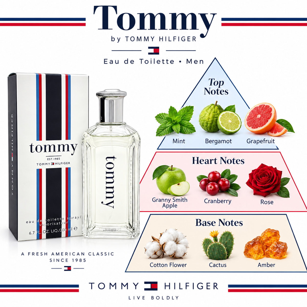 Tommy by Tommy Hilfiger Eau de Toilette 6.7 oz / 200 mL for Men