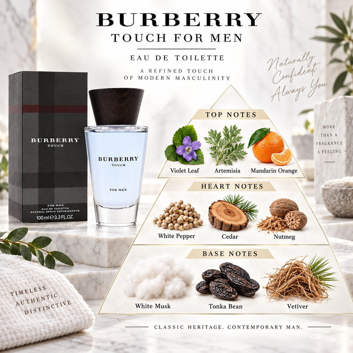 Burberry Touch Eau de Toilette 3.4 oz / 100 mL for Men