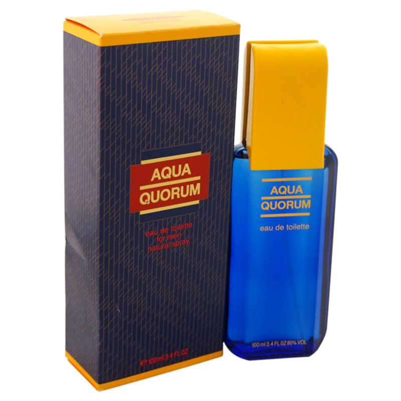 Aqua Quorum bottle and box