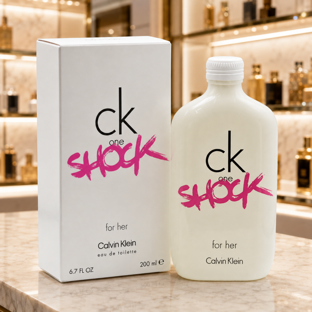 CK One Shock for Her by Calvin Klein Eau de Toilette (EDT) 6.7 oz / 200 mL for Women
