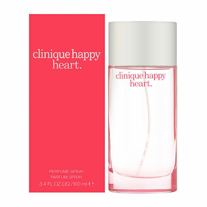 Clinique Happy Heart perfume spray 3.4 oz bottle and box