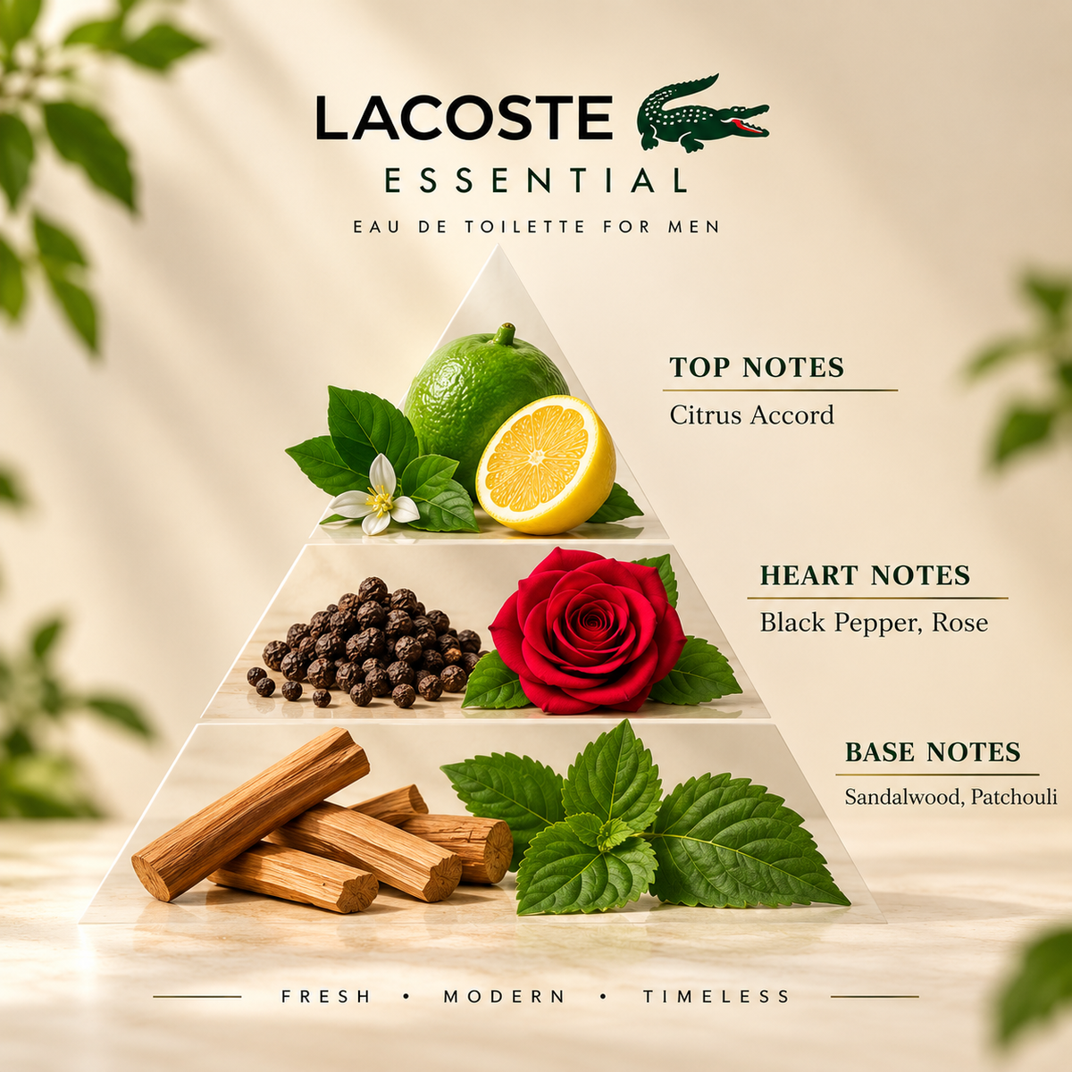 Lacoste Essential Eau de Toilette 4.2 oz / 125 mL for Men Tester with Box