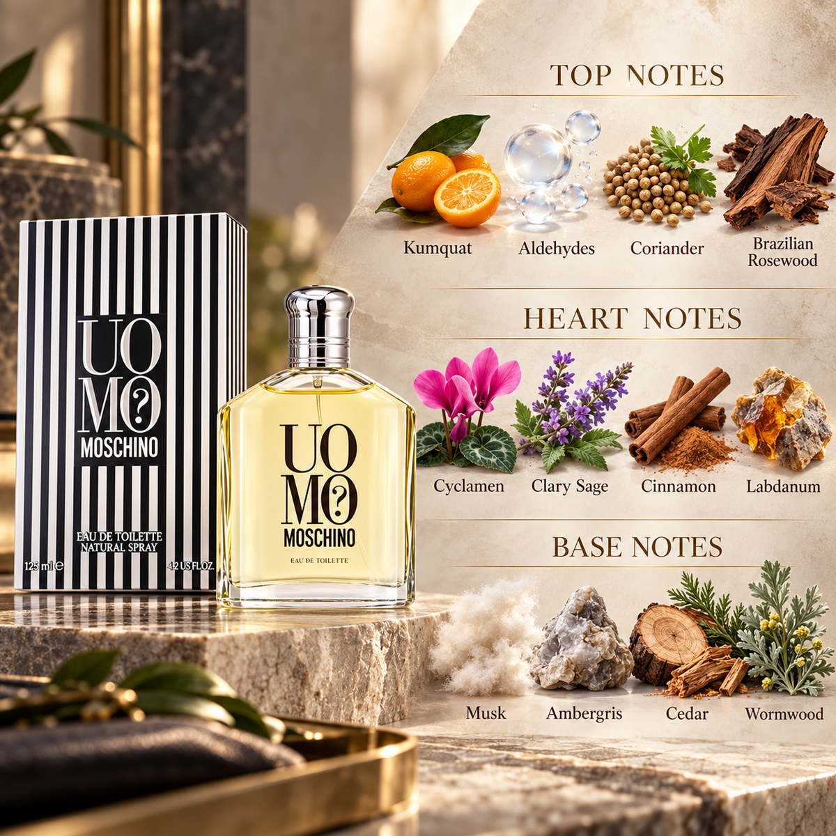 Moschino Uomo fragrance notes