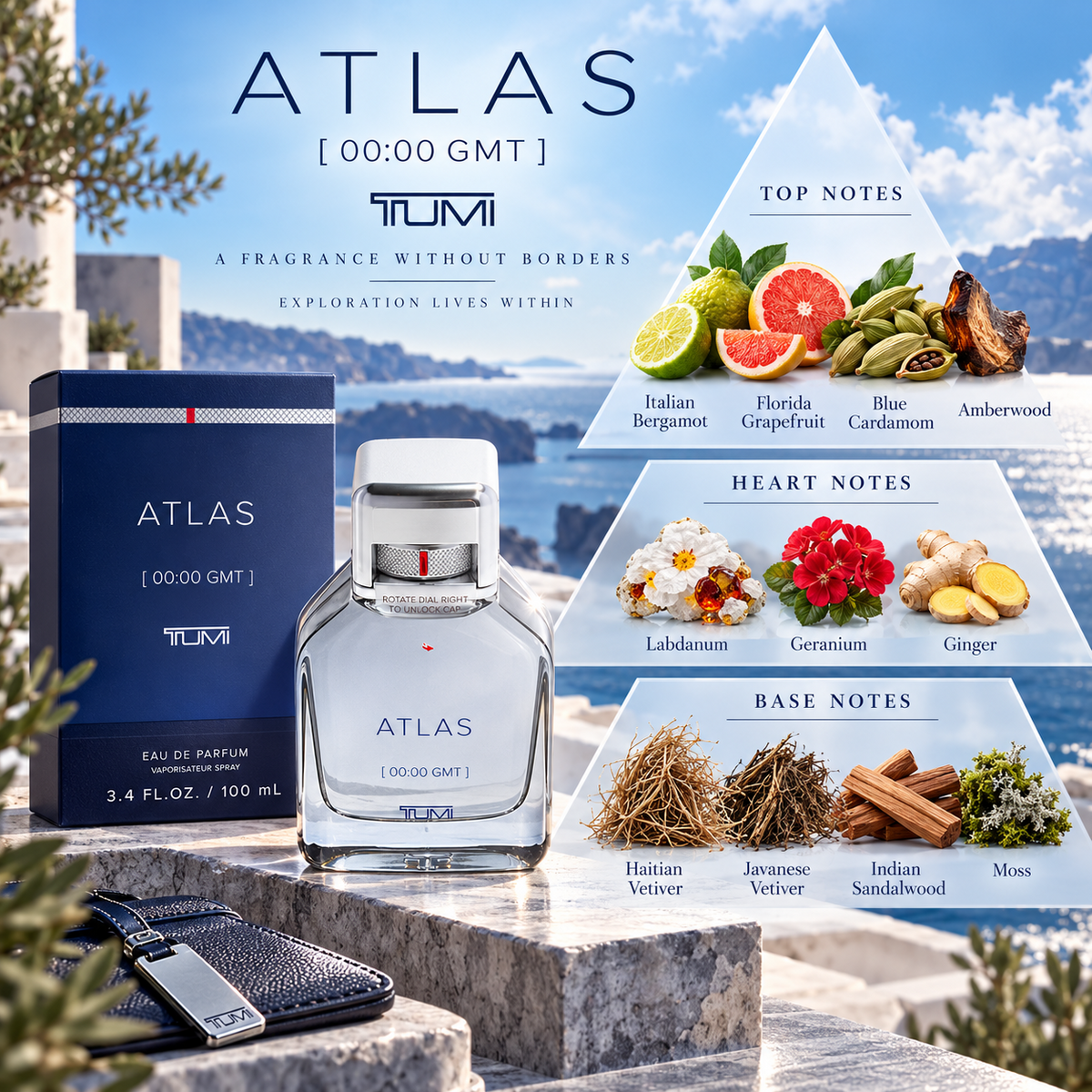 Tumi Atlas fragrance notes